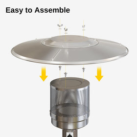 East Oak three-panel reflector assembly shows easy, tool-free setup.