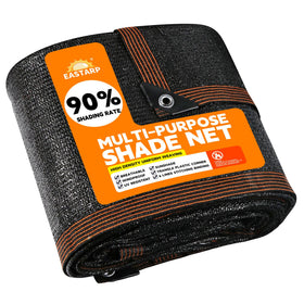 Eastarp 90% shade coverage shade cloth protects plants from harsh sun while letting light through.