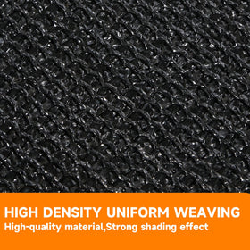 Eastarp shade cloth with rustproof grommets every 24 inches for secure setup.