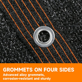 Eastarp UV-resistant material maintains color and strength in outdoor conditions.