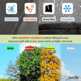 EASTKISS adjustable locking drawstring secures the RT-400 cover in windy conditions.