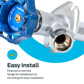 Eastman large wheel handle in use for easy operation with gloves