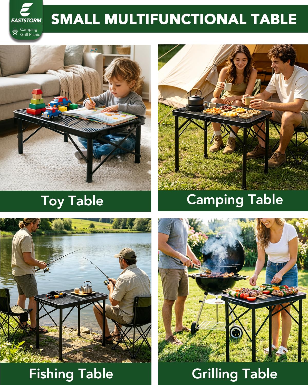 Eaststorm multi-use outdoor table ideal for camping and BBQs