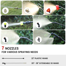 Eastyle Backpack Pump with nozzles enables versatile coverage