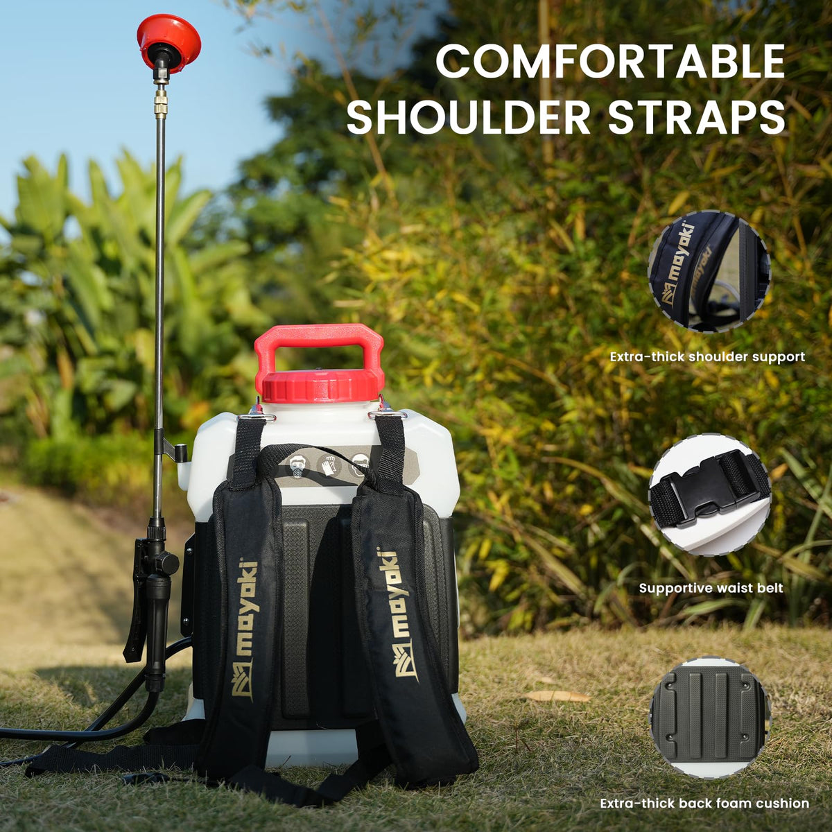 Eastyle Seven nozzles and two wands offer flexible coverage options