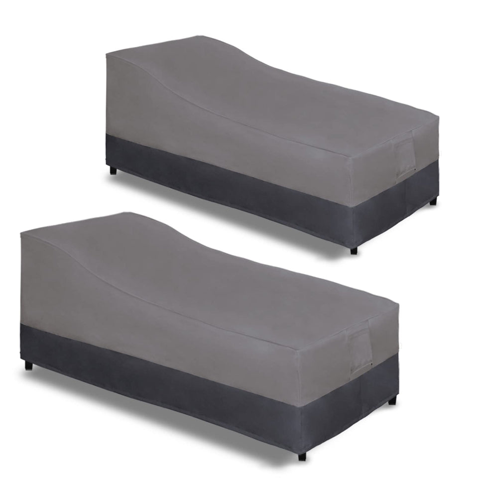 Easy-Going chaise lounge cover on chair showing weatherproof protection