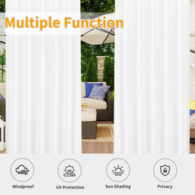 Easy-Going curtains reduce noise and help keep temperatures comfortable outdoors.