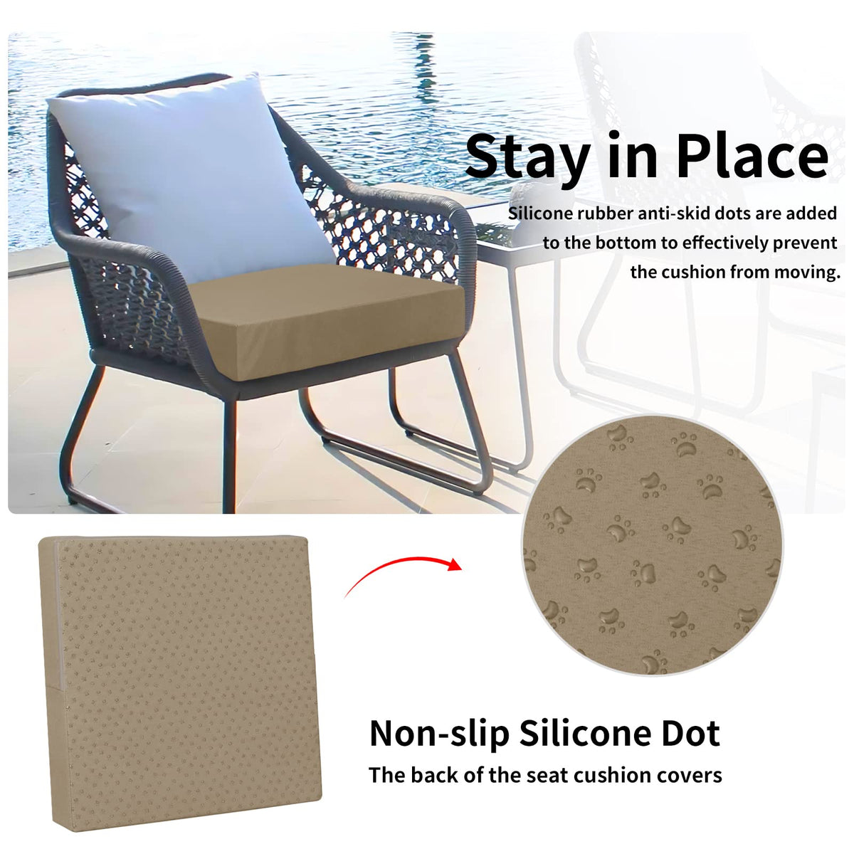 Easy-Going four-pack offers quick patio refresh for cushions.