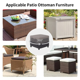 Easy-Going ottoman cover wipe-clean surface for quick maintenance.