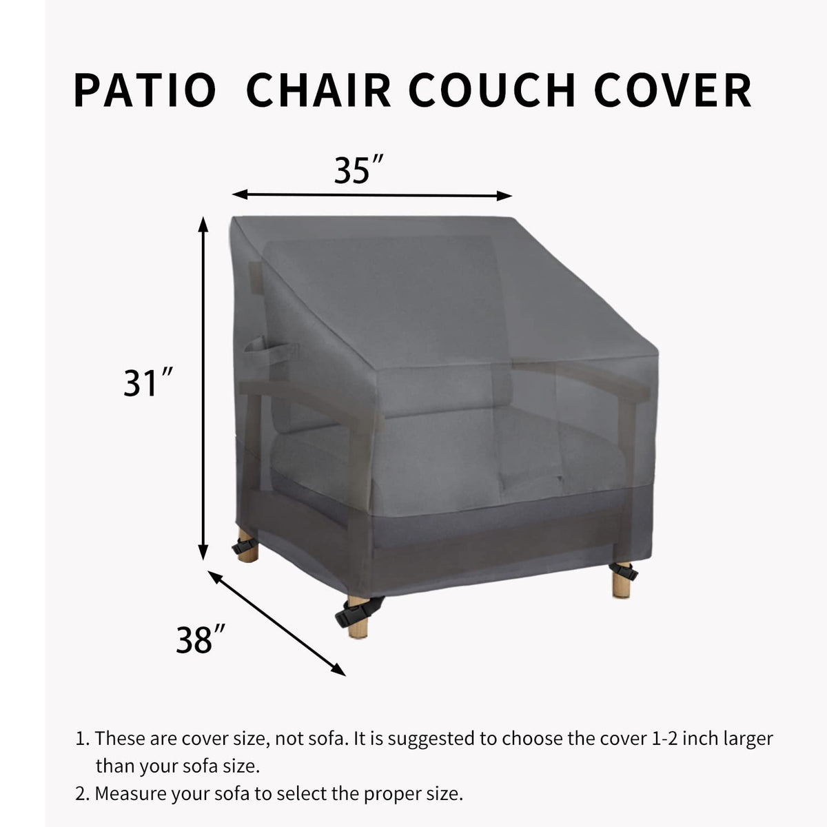 Elastic hem cord provides a snug fit on Easy-Going cover