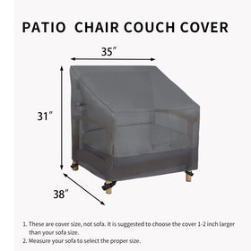 Elastic hem cord provides a snug fit on Easy-Going cover