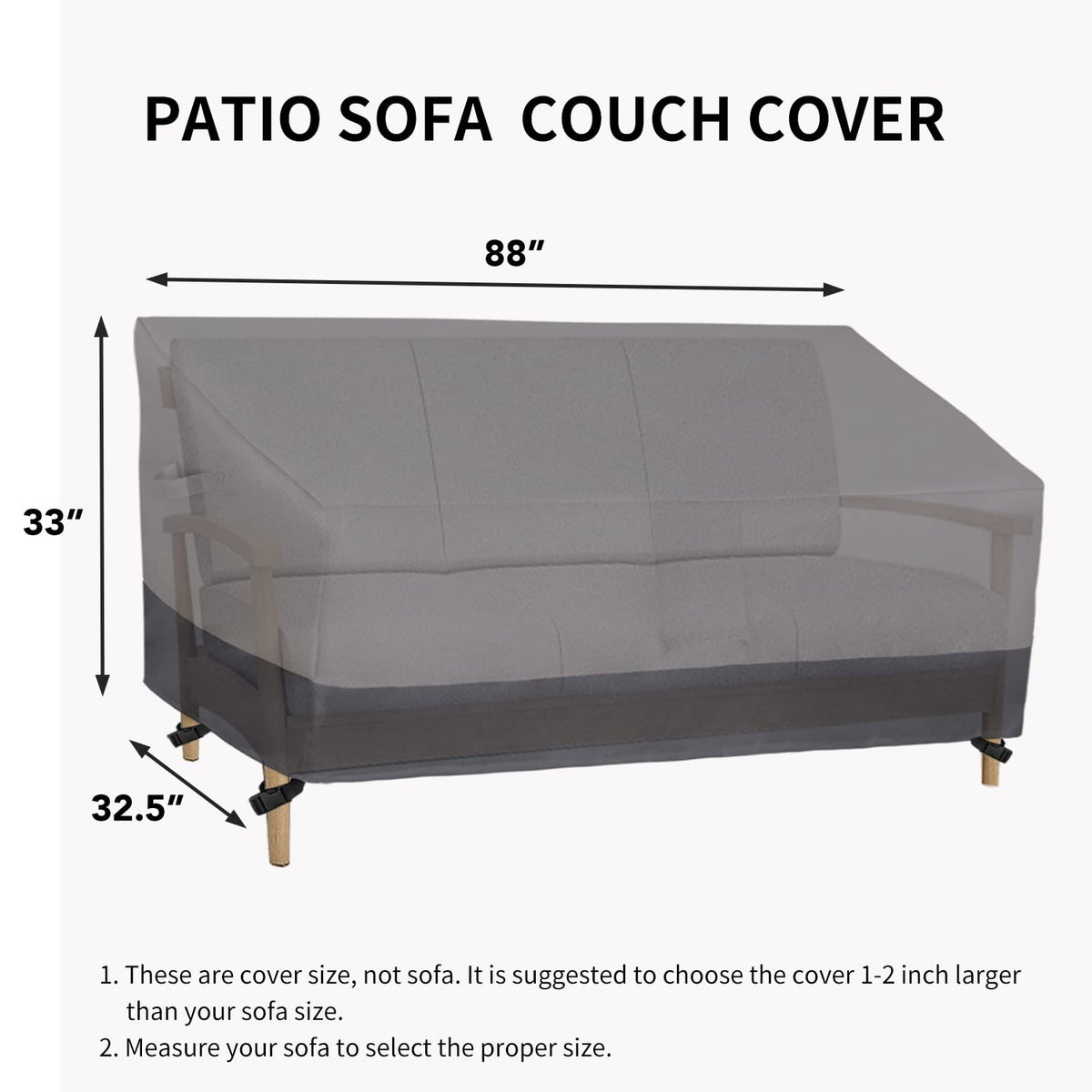 Elastic hem cord creates a snug fit with the Easy-Going cover.