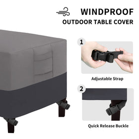 Fits 48x28x16 inch tables for compact outdoor furniture.