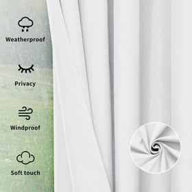 Easy-Going patio gazebo curtain for privacy near pools and pergolas.