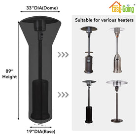 Easy-Going patio heater cover includes a storage bag for easy storage.