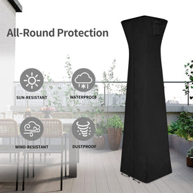 Easy-Going Pyramid Torch Heater Cover dimensions 90H x 23L x 23W fit.