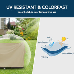 Easy-Going UV blocking fabric protecting furniture from fading and sun damage