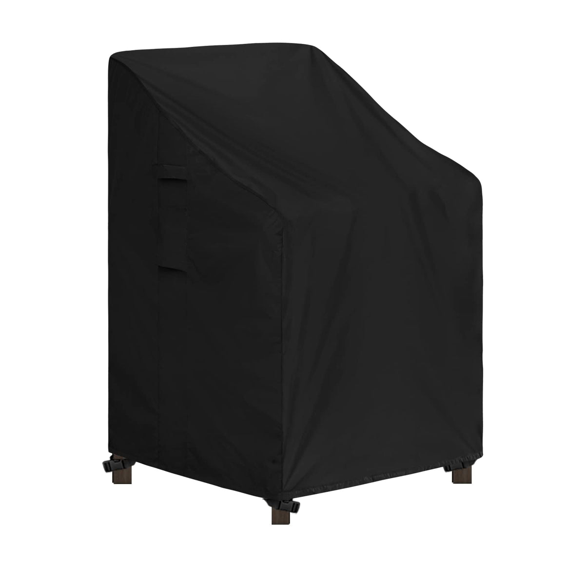 Easy-Going stackable chair cover front view protects furniture from sun and weather.