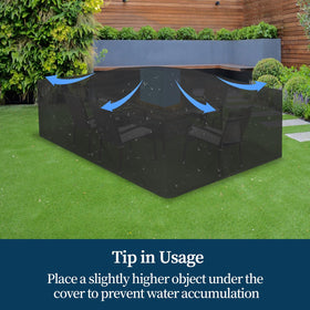 Easy-Going usage tips show how to promote drainage and airflow