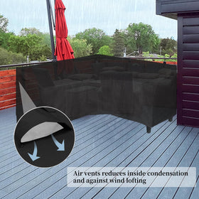 Easy-Going click-close straps secure the cover firmly.
