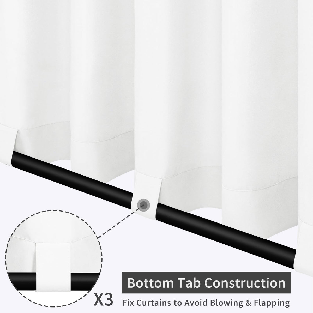 Easy-Going waterproof polyester fabric blocks sun and rain while maintaining privacy.