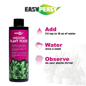 Easy Peasy blue formulation indicator showing when the mix is ready for watering solution.