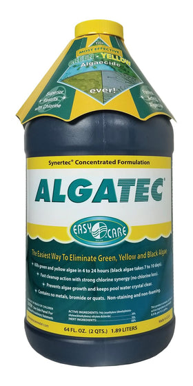 EASYCARE Algatec bottle image showing fast algae control for sparkling pool water