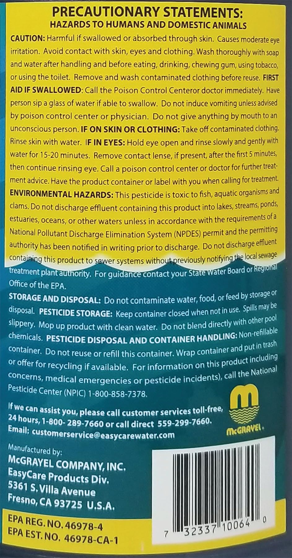 EASYCARE Algatec chlorine-synergy visual highlighting enhanced sanitizer effectiveness