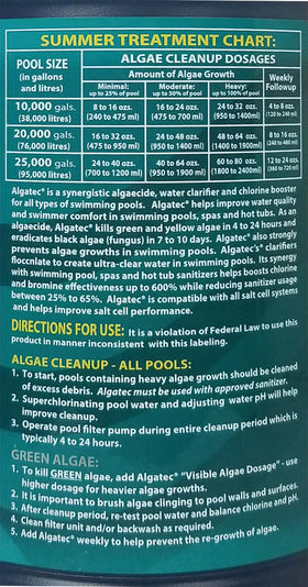 EASYCARE Algatec water-clarity image depicting ultra clear water after treatment