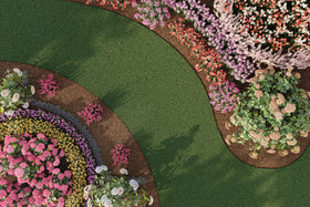 EasyFlex 40-foot edging kit laid out for quick border installation.