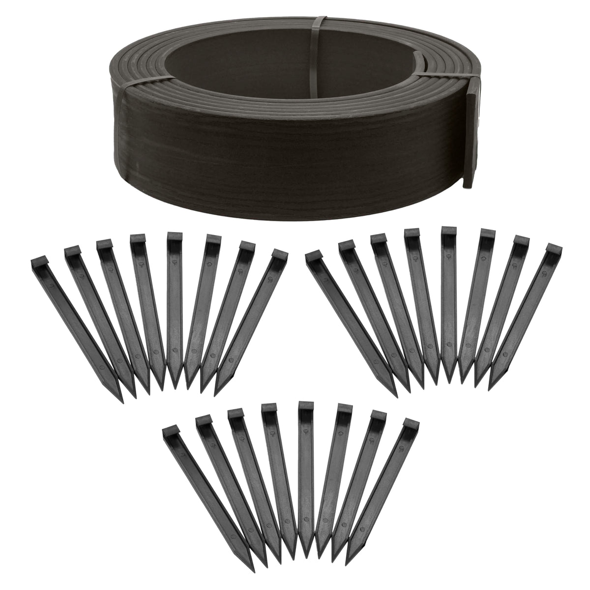 EasyFlex 4-inch composite edging coil ready for durable garden borders.
