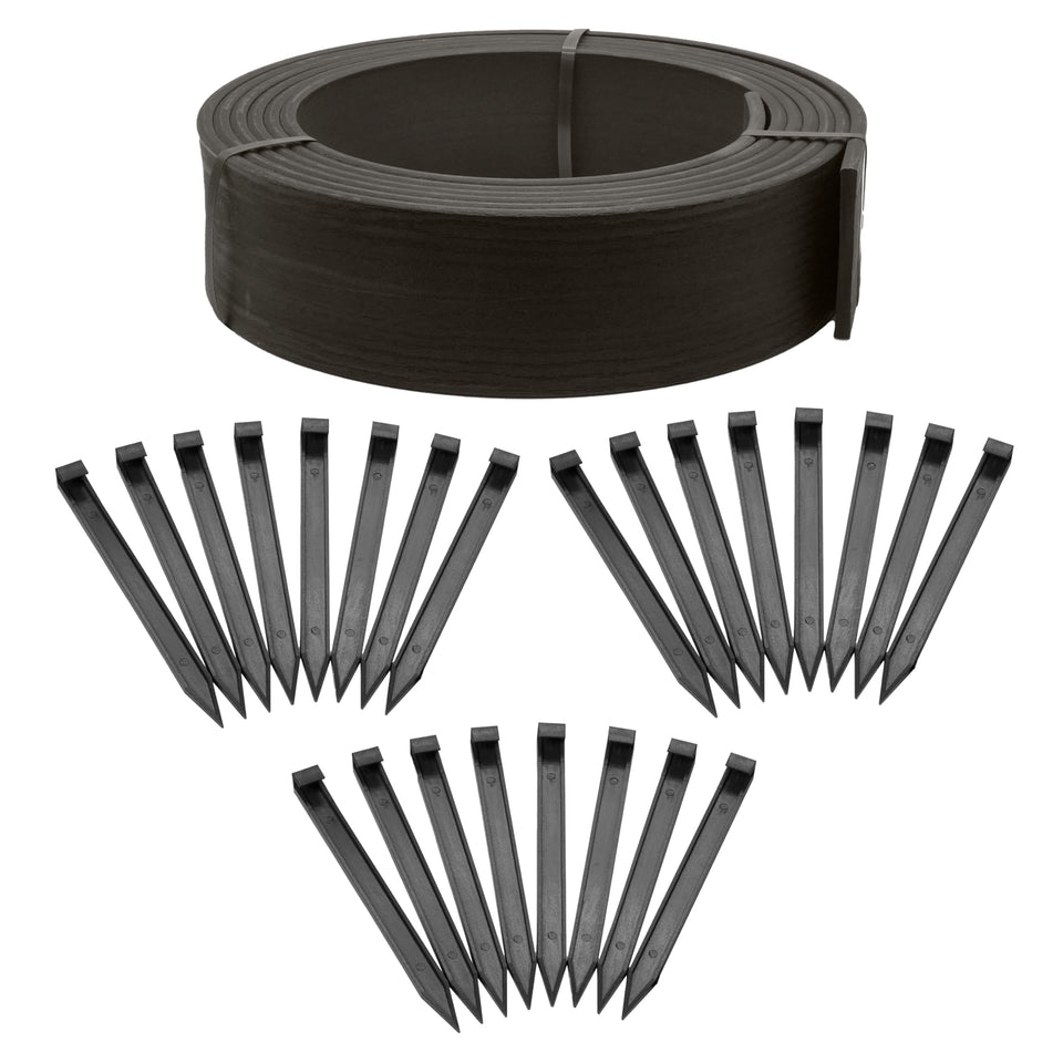 EasyFlex 4-inch composite edging coil ready for durable garden borders.