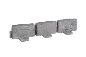 EasyFlex anchoring spikes installation securing edging with a mallet for stability