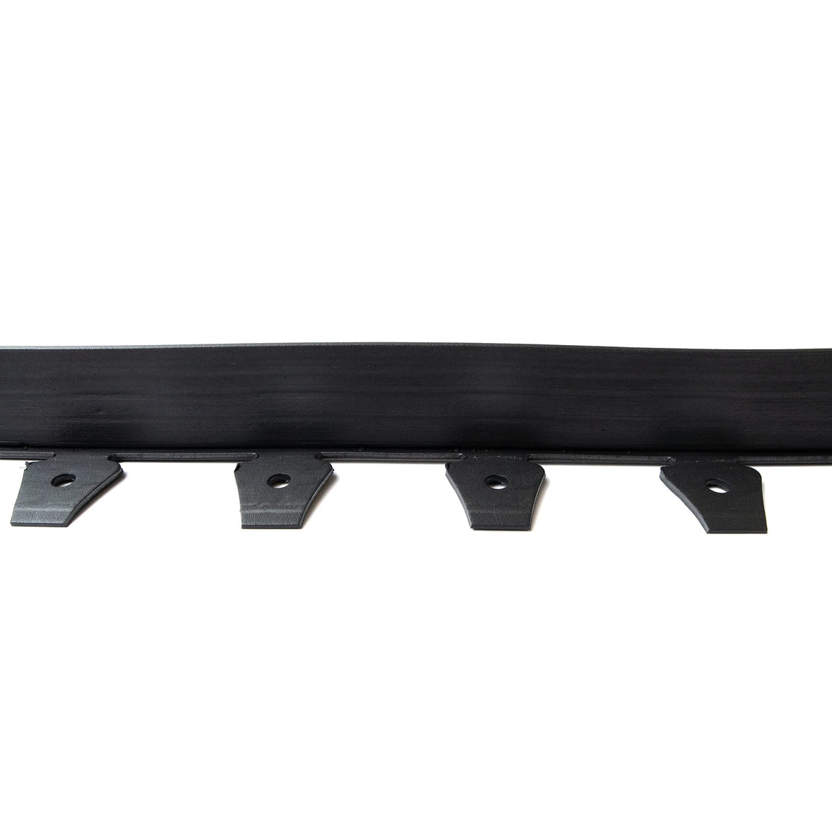 EasyFlex black woodgrain edging detail enhances bed separation