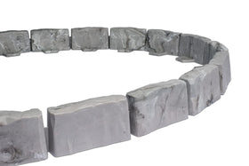 EasyFlex border curves and tree rings showcase flexible design for curves