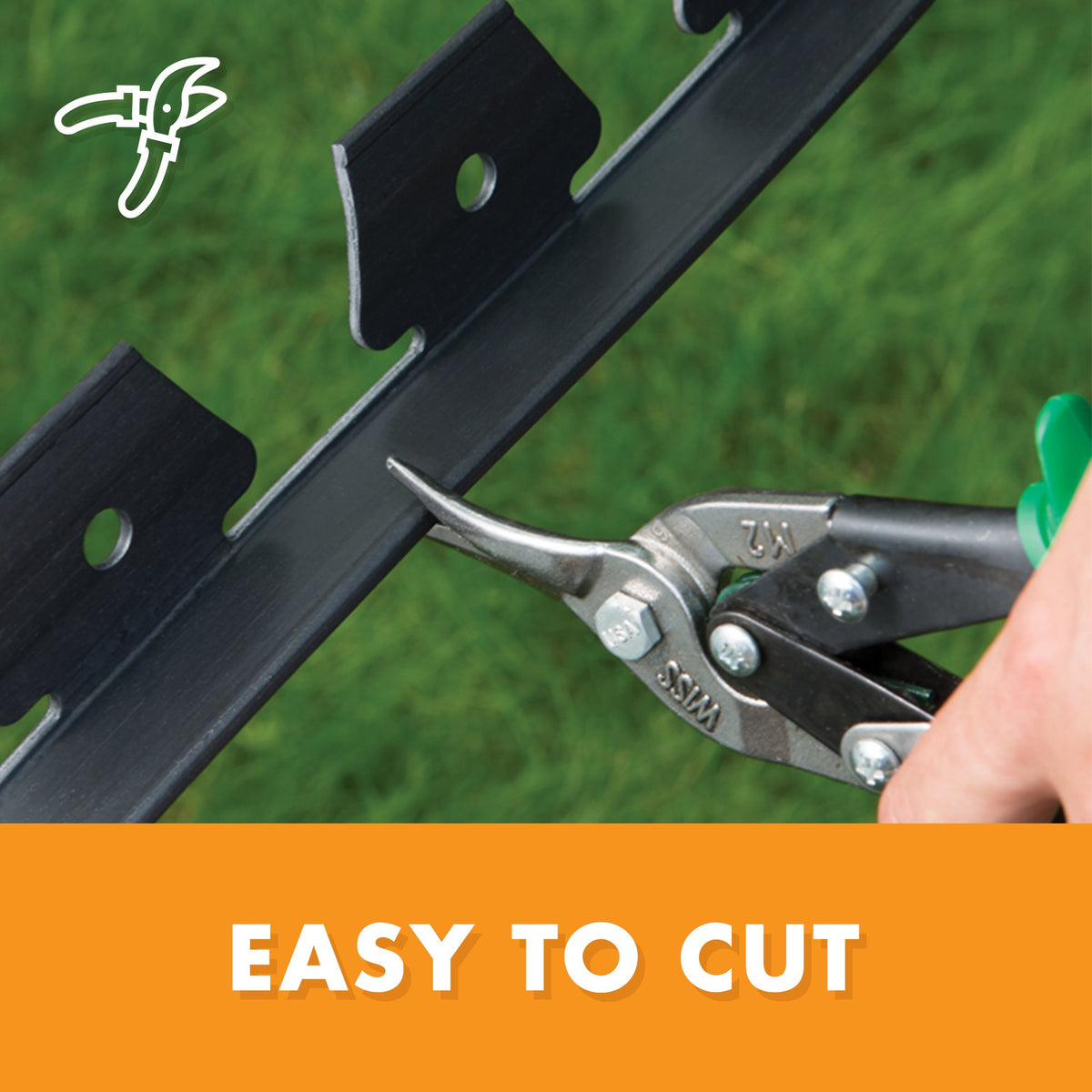 EasyFlex edging demonstrates both curved and straight installation