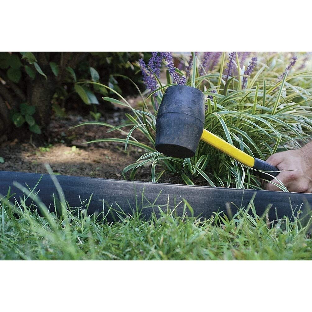 EasyFlex edging flexes to follow curves, enabling smooth transitions in garden beds.