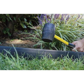 EasyFlex edging flexes to follow curves, enabling smooth transitions in garden beds.
