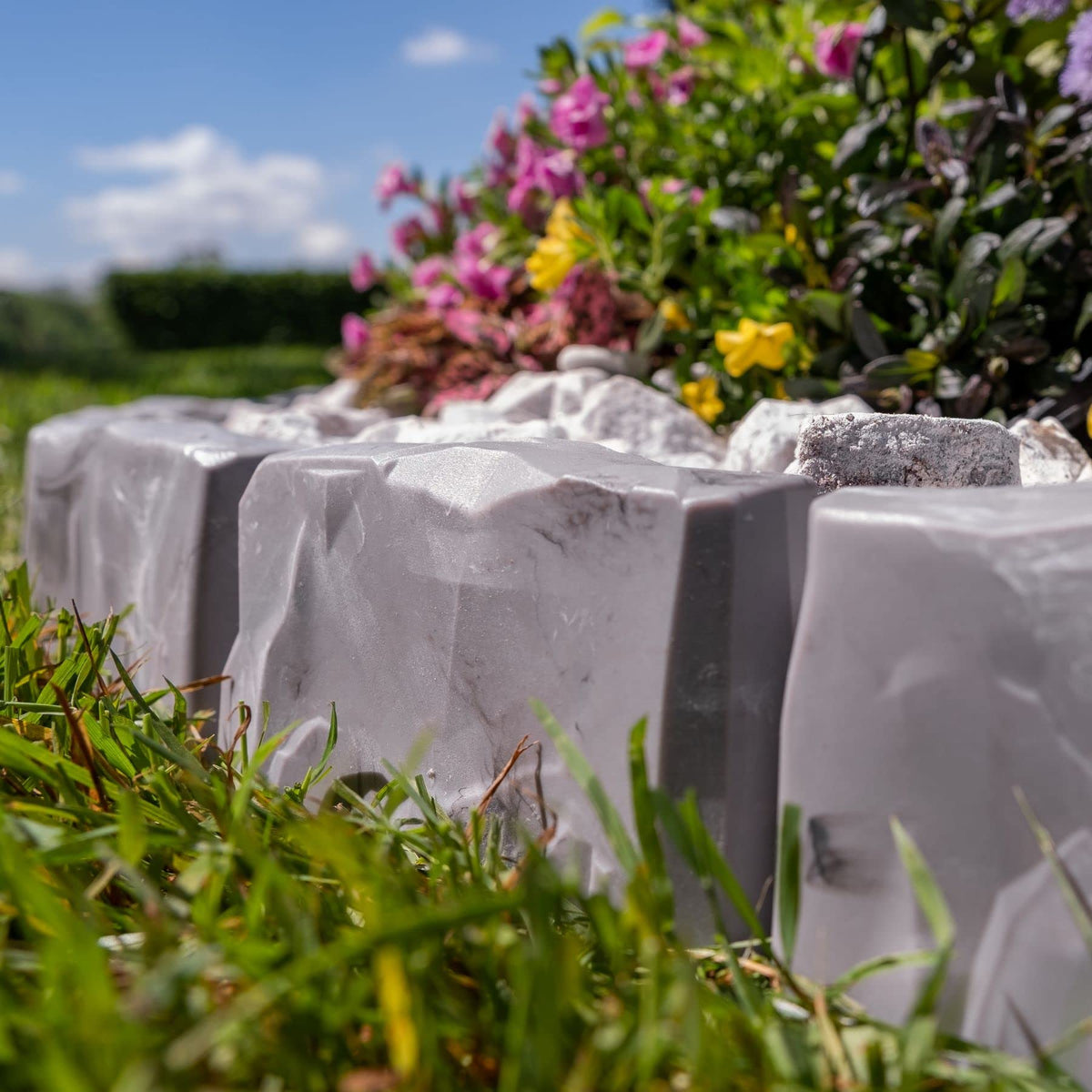 EasyFlex installation on weed fabric helps prevent weed growth