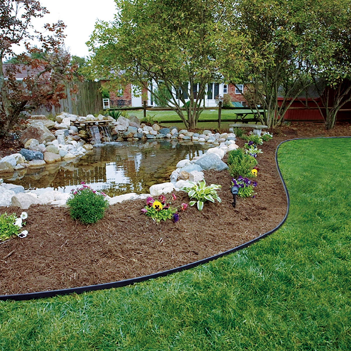 EasyFlex Pound-In kit packaging showing 20 ft edging and stakes