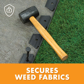 EasyFlex recycled plastic edging in black withstands mowing and weather