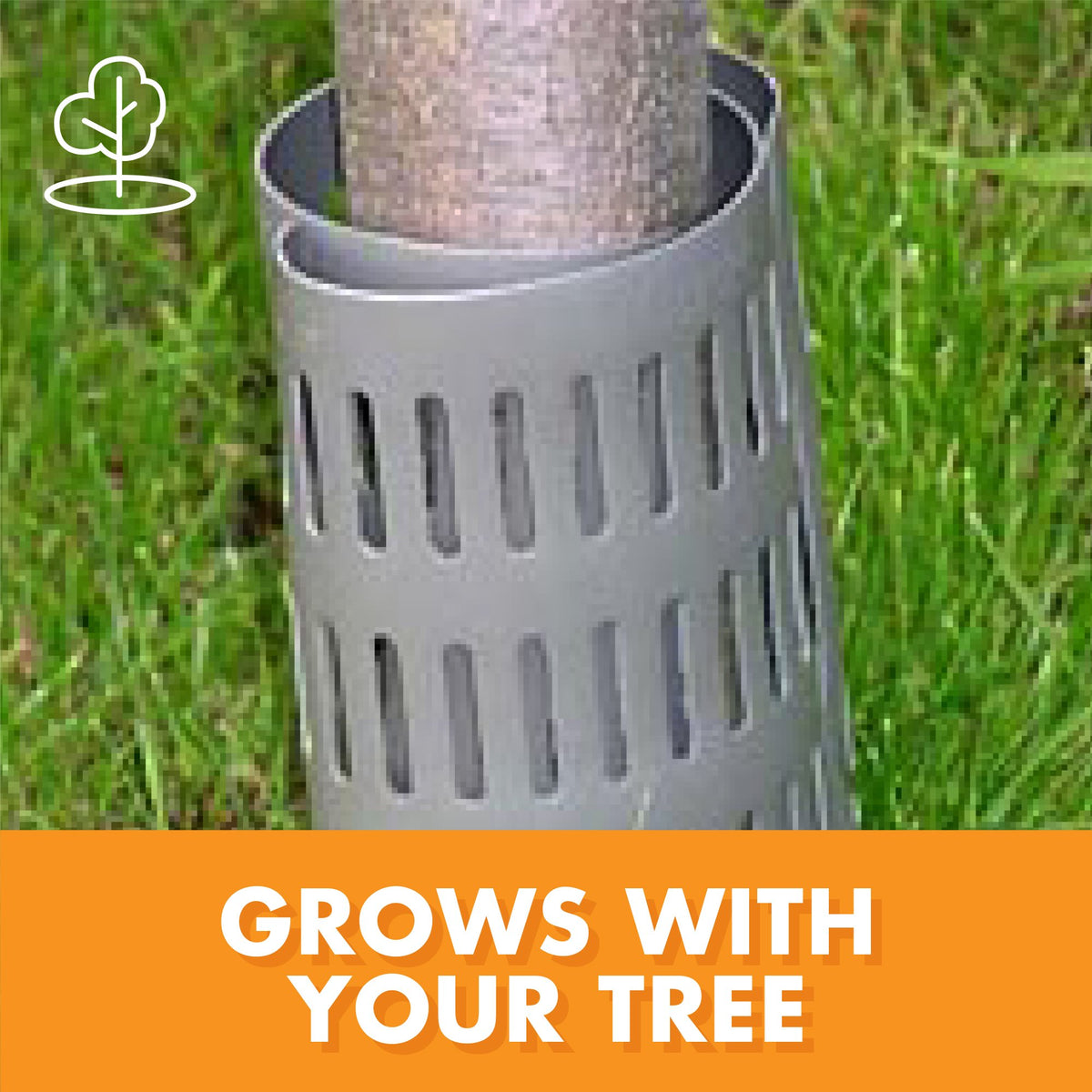 Slotted design promotes airflow to prevent bark rot.