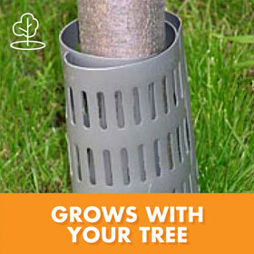 Slotted design promotes airflow to prevent bark rot.