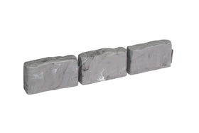 EasyFlex stone-look border straight section demonstrates clean, precise lines