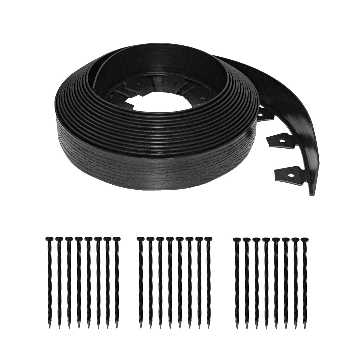 EasyFlex tall wall no-dig edging 40-foot coil provides crisp garden boundaries.
