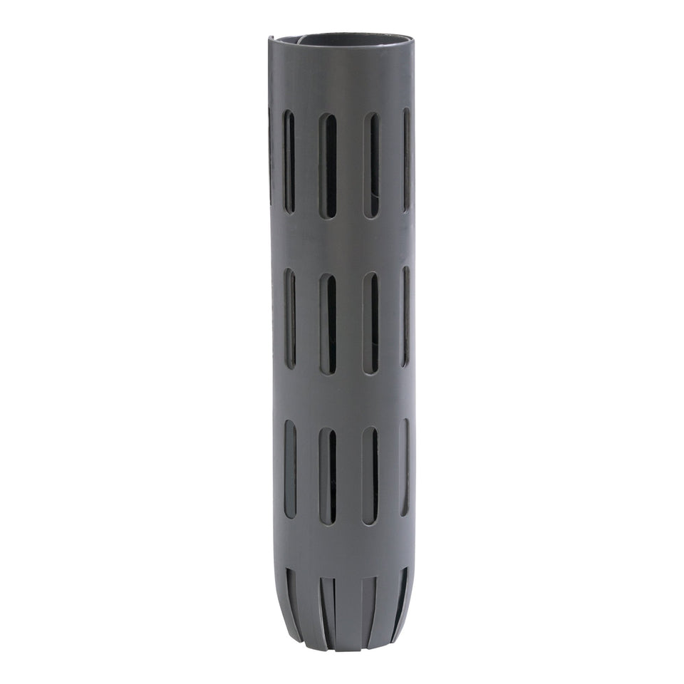 EasyFlex grey 9-inch tree trunk protectors guard young trees from yard tools.