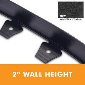 EasyFlex edging plus weed fabric creates an extra weed protection layer.