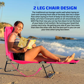 EASYGO PRODUCTS pink lawn chair foldable design for easy storage