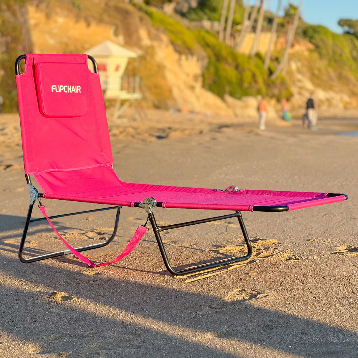EASYGO PRODUCTS pink lawn chair by the poolside for easy lounging