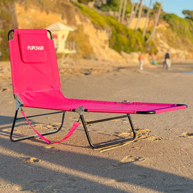 EASYGO PRODUCTS pink lawn chair by the poolside for easy lounging